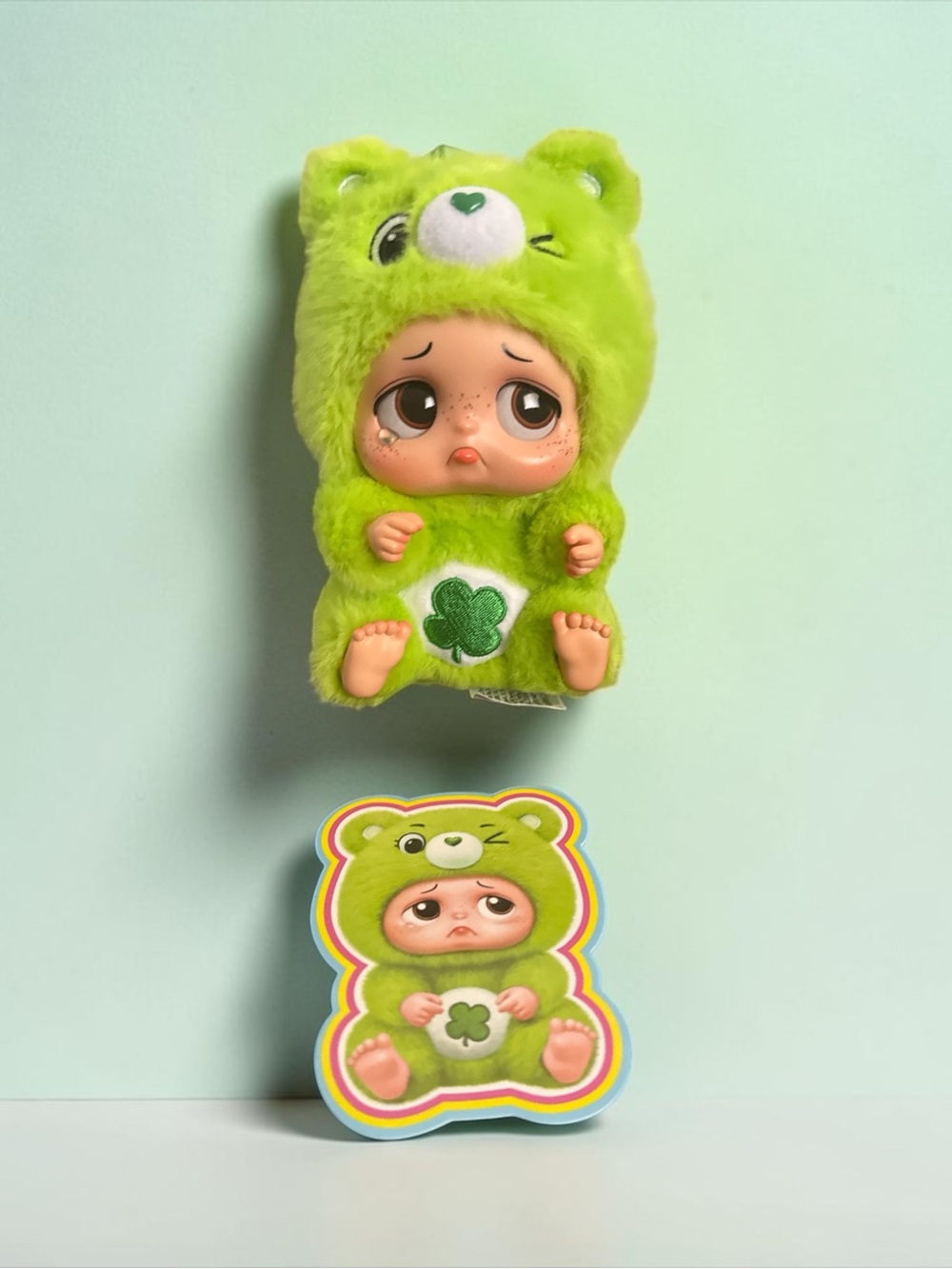 SAD BABY CARE BEAR GOOD LUCK BEAR BY STARBOX ZURU OPEN BOX NEW